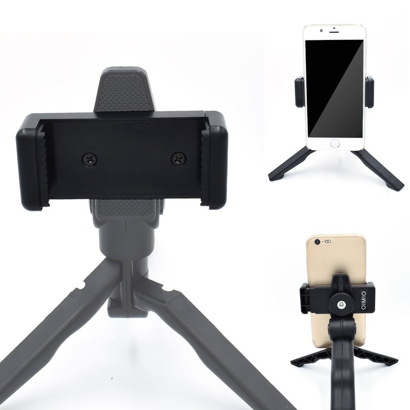 OIMIO Universal Cell Phone Tripod Mount Adapter, OIMIO Phone Holder Clip Connector Head Used for Monopod Selfie Stick DSLR Travel Mini Flexible Tripod and More(2 Pack) - Image 3